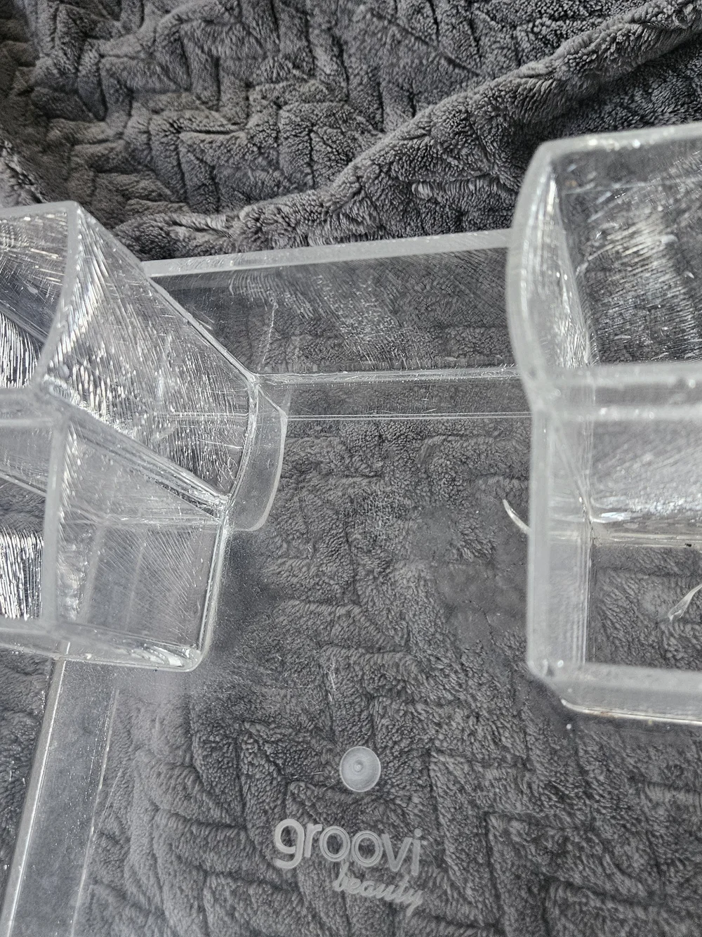 groove Clear Acrylic Desk Organizer - Transparent